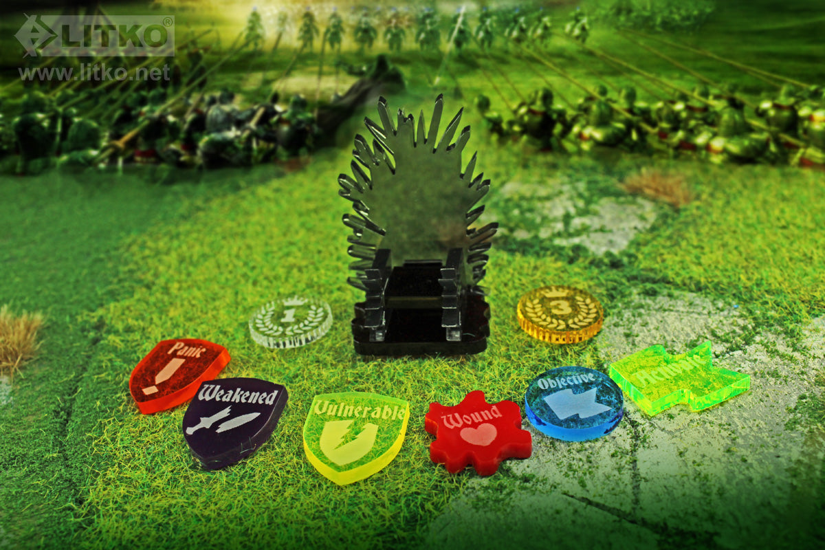 LITKO Token Upgrade Set Compatible with Ice & Fire Tabletop Miniatures Game (56)-Tokens-LITKO Game Accessories