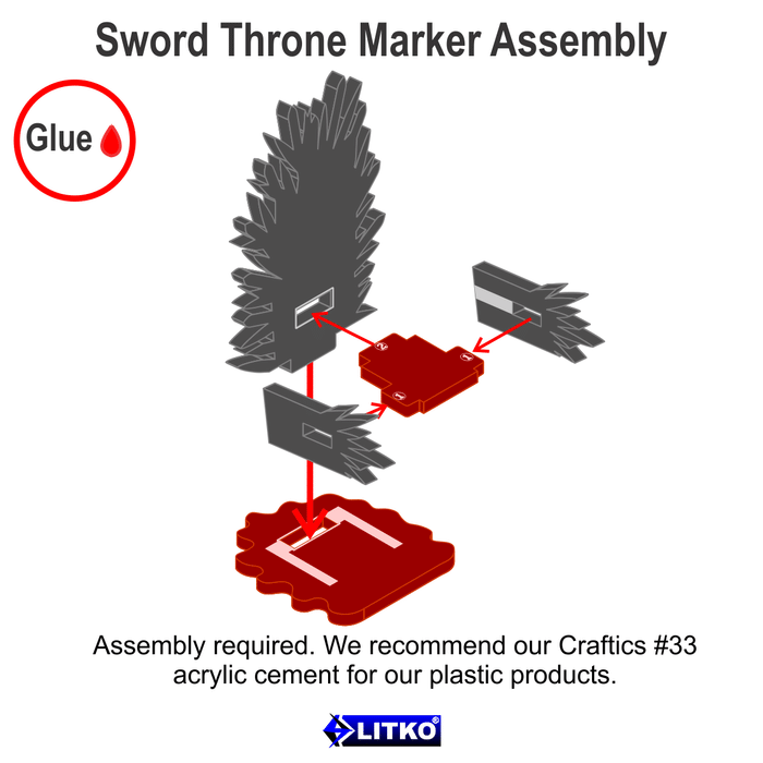 LITKO Sword Throne First Player Marker - LITKO Game Accessories