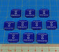 LITKO Double Sided Veteran Ship Tokens Compatible with SW: Armada, Translucent Blue (10) - LITKO Game Accessories