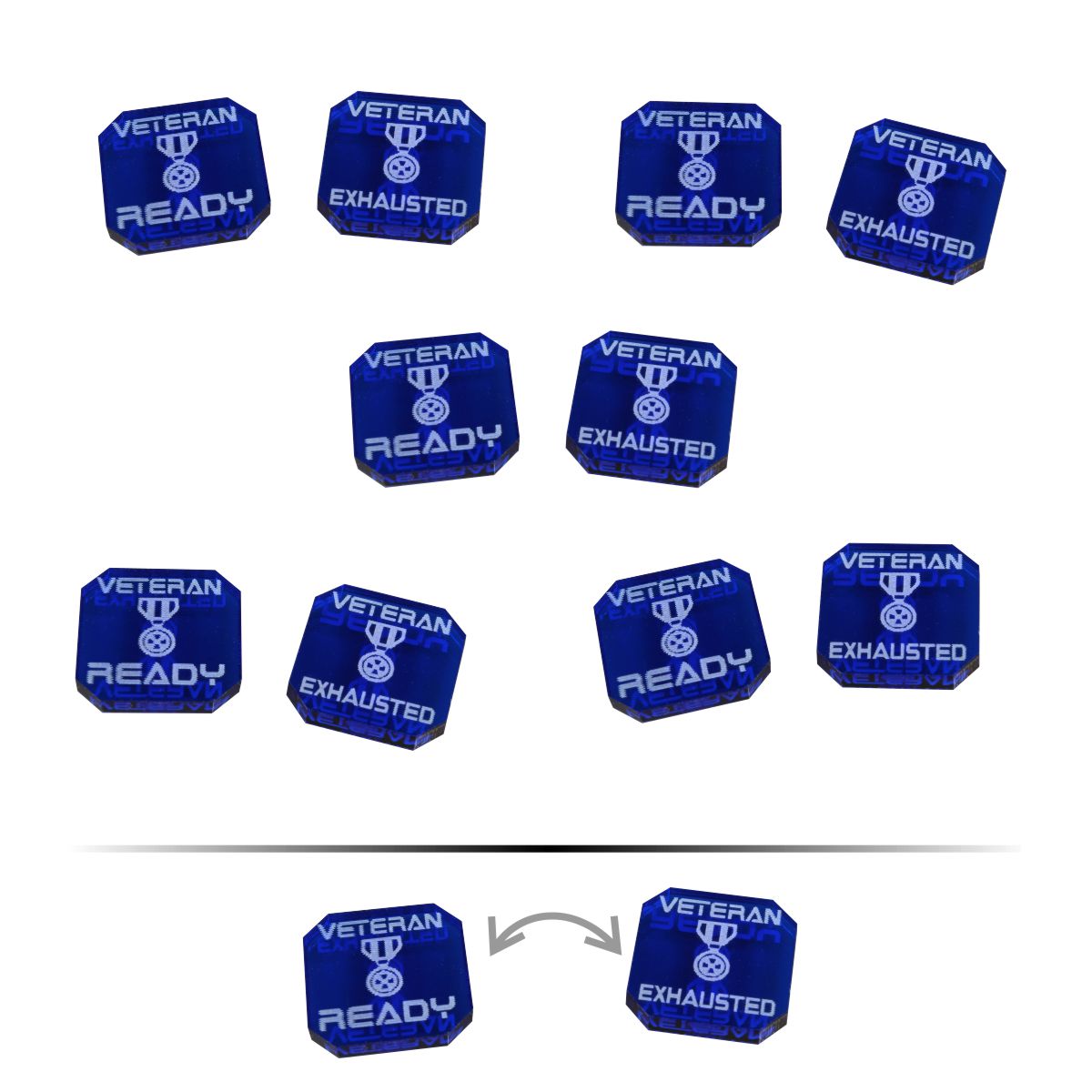 Veteran Ship Tokens | Star Wars: Armada | Translucent Blue — LITKO Game ...