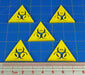 LITKO Large Biohazard Token Set, Yellow (5)-Tokens-LITKO Game Accessories