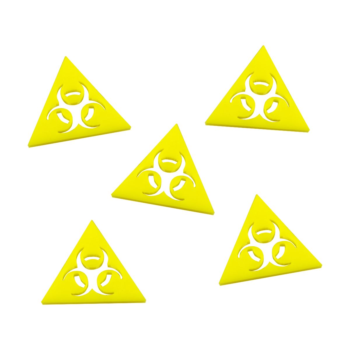 Biohazard Tokens | Contamination Token | Yellow — LITKO Game Accessories
