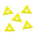 LITKO Large Biohazard Token Set, Yellow (5)-Tokens-LITKO Game Accessories