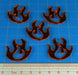 LITKO Large Fire Tokens, Fluorescent Amber (5)-Tokens-LITKO Game Accessories
