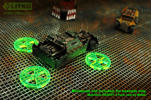 LITKO Large Radiation Tokens (5)-Tokens-LITKO Game Accessories
