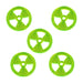 LITKO Large Radiation Tokens, Fluorescent Green (5)-Tokens-LITKO Game Accessories