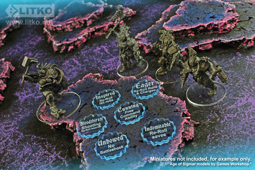 LITKO Triumphs Token Set Compatible with Warhammer: Age of Sigmar: General's Handbook (2019) (6)-Tokens-LITKO Game Accessories