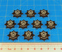 LITKO Activated Token Set Compatible with War Cry, Brown (10)-Tokens-LITKO Game Accessories