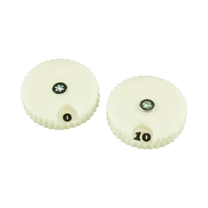 LITKO Circular Combat Dials, Numbered 0-10, White (2)-Status Dials-LITKO Game Accessories