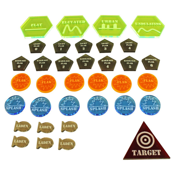 LITKO Air Strike Token Set compatible with BRS, Multi-Color (35)-Tokens-LITKO Game Accessories