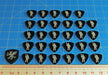 LITKO Black Player House and Force Tokens compatible with Dune Board Game, Translucent Grey (30)-Tokens-LITKO Game Accessories