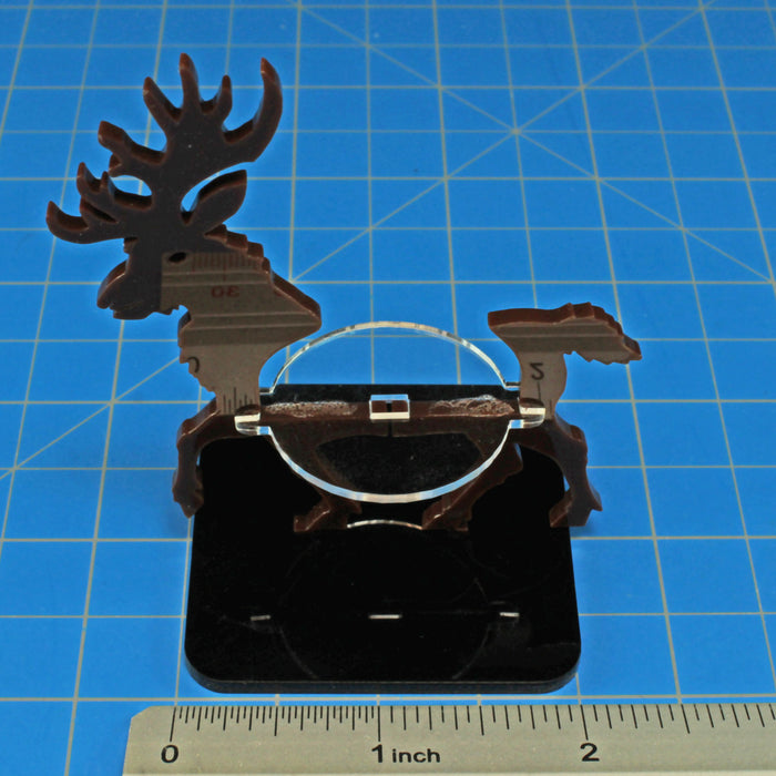 LITKO Stag Character Mount with 2 inch Square Base, Brown - LITKO Game Accessories