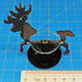 LITKO Stag Character Mount with 40mm Circular Base, Brown-Character Mount-LITKO Game Accessories