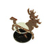 LITKO Stag Character Mount with 40mm Circular Base, Brown-Character Mount-LITKO Game Accessories