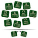 LITKO Advance / Moved Double-Sided Tokens compatible with WHv9, Translucent Green (10)-Tokens-LITKO Game Accessories