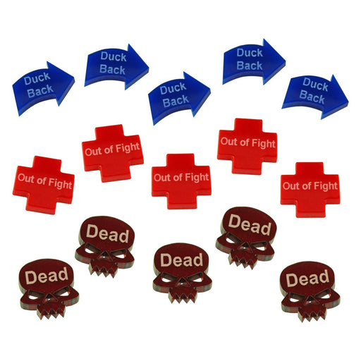 Litko Mini Skull Tokens - White Acrylic Game Markers, 12mm, Pack Of 15, For Tracking Wounds Or Casualties