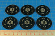 LITKO Objective Tokens Numbered 1-6 Compatible with WH: KT 2nd Edition, Translucent Grey (6) - LITKO Game Accessories
