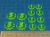LITKO Power Tokens Compatible with Crisis Protocol, Fluorescent Green (12)-Tokens-LITKO Game Accessories