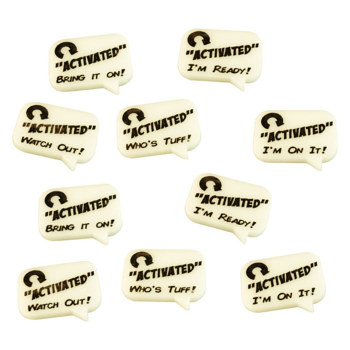 LITKO Activated Tokens Compatible with Crisis Protocol, White (10)-Tokens-LITKO Game Accessories