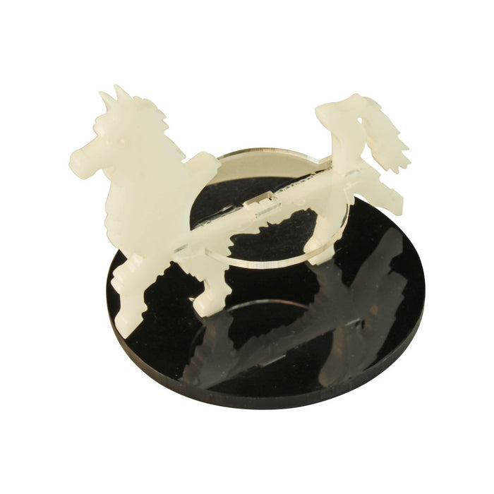LITKO Llama Character Mount with 50mm Circular Base, White-Character Mount-LITKO Game Accessories