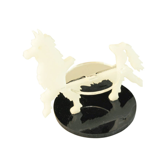 LITKO Llama Character Mount with 40mm Circular Base, White-Character Mount-LITKO Game Accessories