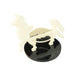 LITKO Llama Character Mount with 40mm Circular Base, White-Character Mount-LITKO Game Accessories