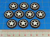 LITKO Premium Printed WWII Faction Tokens, United States Army (10) - LITKO Game Accessories