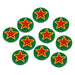 LITKO Premium Printed WWII Faction Tokens, Russia Red Army (10)-Tokens-LITKO Game Accessories