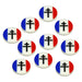 LITKO Premium Printed WWII Faction Tokens, Free France (10)-Tokens-LITKO Game Accessories