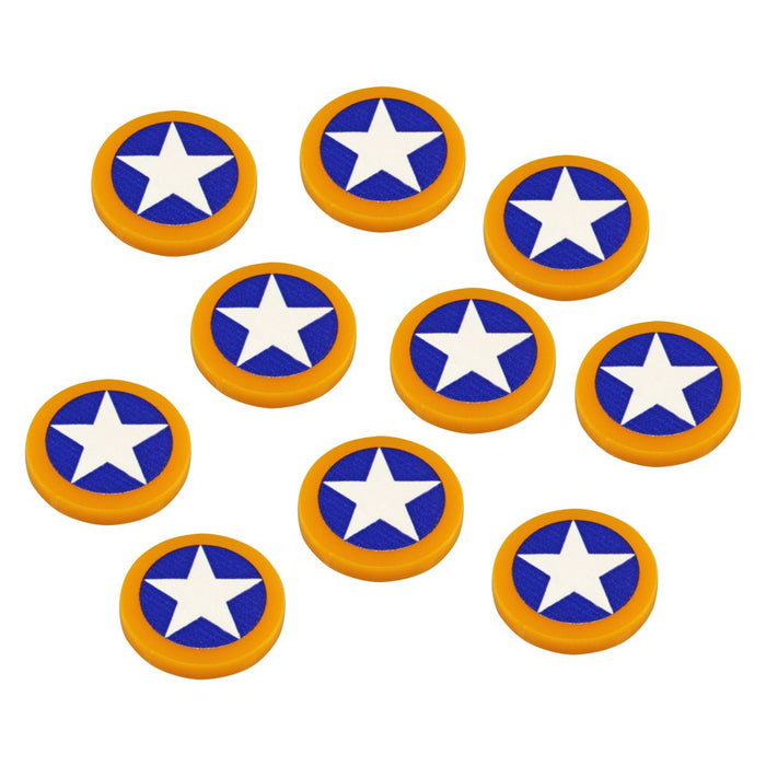 LITKO Premium Printed WWII North Africa Campaign Tokens, Operation Torch (10)-Tokens-LITKO Game Accessories