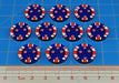 LITKO Premium Printed WWII Pacific Theater Tokens, New Zealand Commonwealth (10)-Tokens-LITKO Game Accessories
