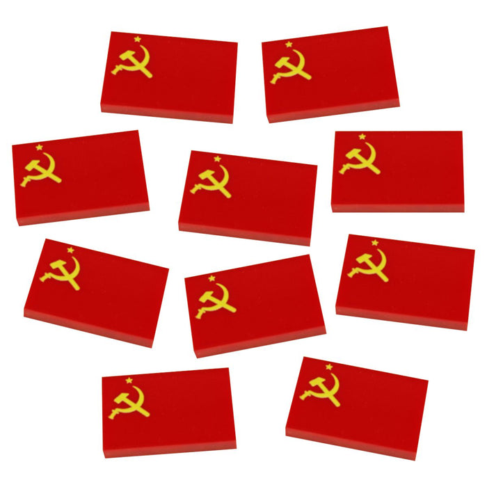LITKO Premium Printed WWII Flag Tokens, Soviet Union Flag (10)-Tokens-LITKO Game Accessories