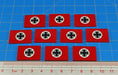 LITKO Premium Printed WWII Flag Tokens, Fascist Germany Flag (10)-Tokens-LITKO Game Accessories