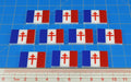 LITKO Premium Printed WWII Flag Tokens, Free France Flag (10)-Tokens-LITKO Game Accessories