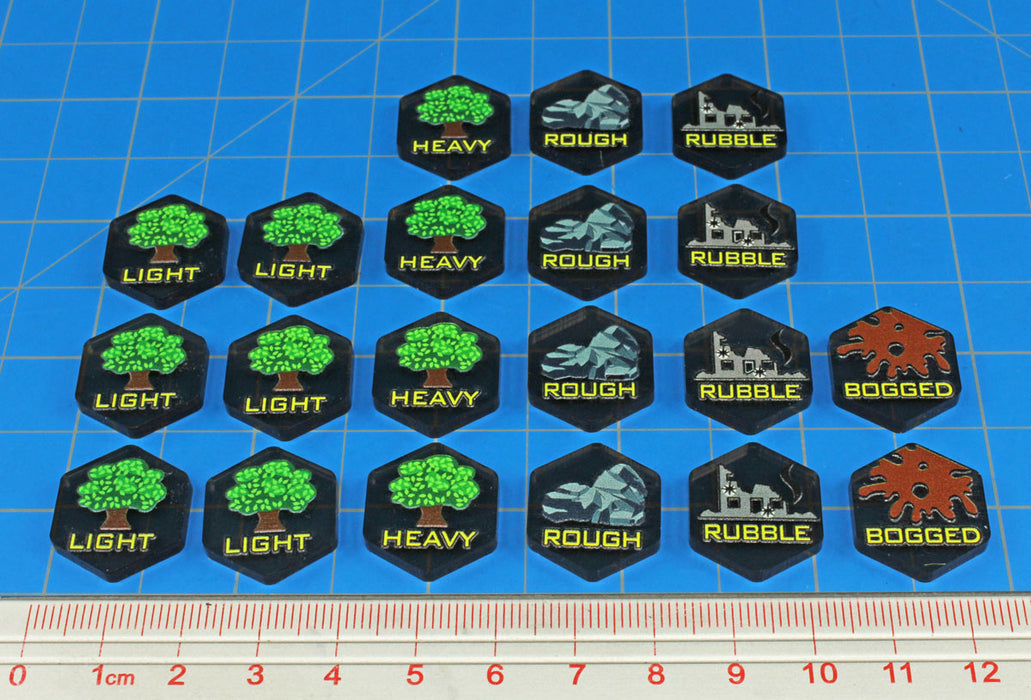 LITKO Premium Printed Battlefield Terrain Tokens, BattleTech