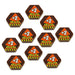 LITKO Mecha Run +2 Movement Tokens Compatible with BattleTech (10)-Tokens-LITKO Game Accessories