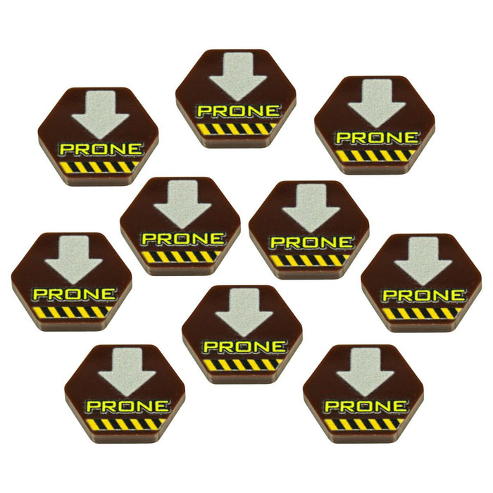 LITKO Premium Printed Mecha Prone Position Tokens (10)-Tokens-LITKO Game Accessories