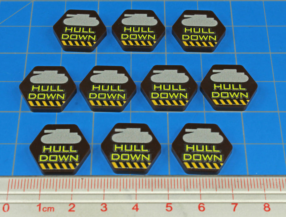LITKO Premium Printed Mecha Hull Down Position Tokens (10)-Tokens-LITKO Game Accessories