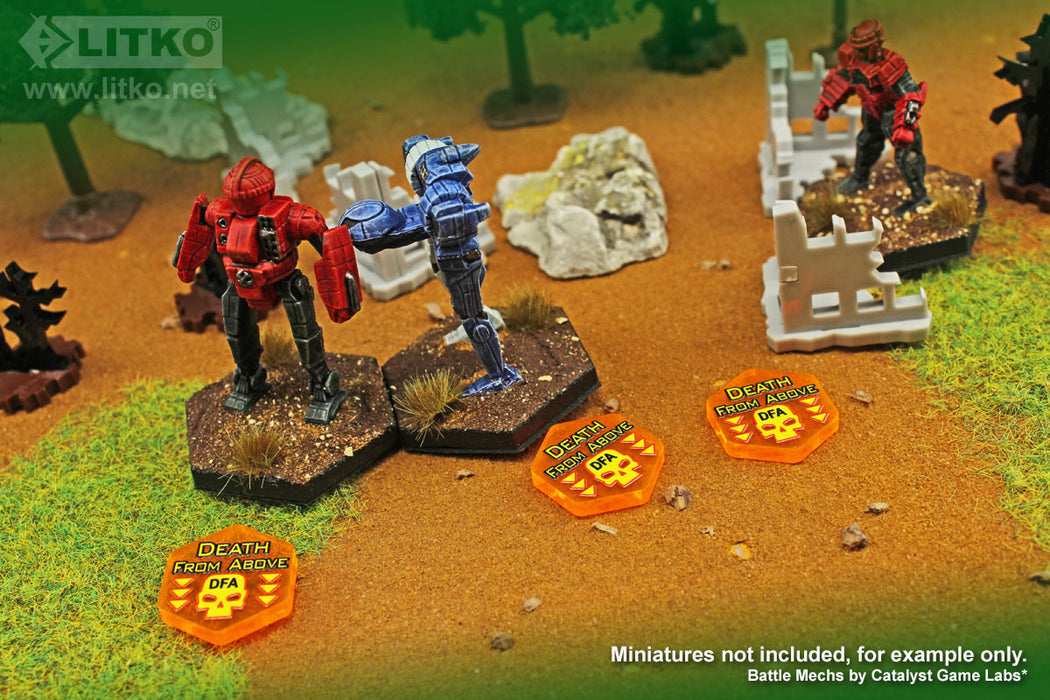 LITKO Premium Printed Mecha Death From Above Tokens (10)-Tokens-LITKO Game Accessories