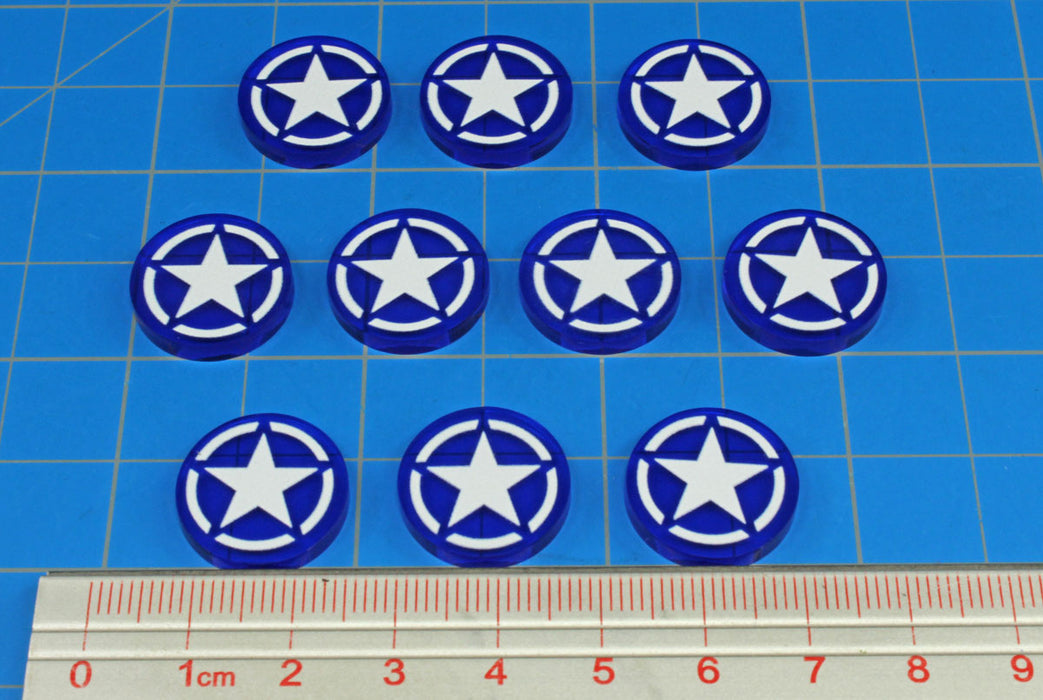 LITKO Premium Printed WWII Faction Tokens, United States Pacific Command (10) - LITKO Game Accessories