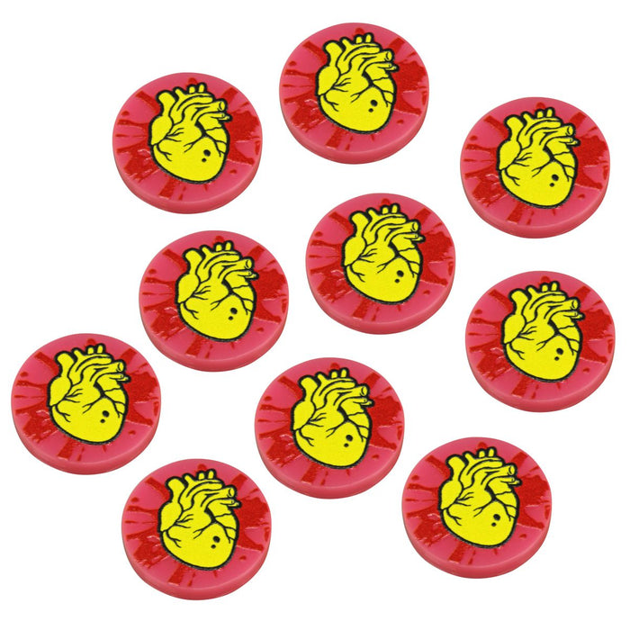 LITKO Premium Printed Harvested Organ Tokens Compatible with Forbidden Psalm Miniatures Game (10)-Tokens-LITKO Game Accessories