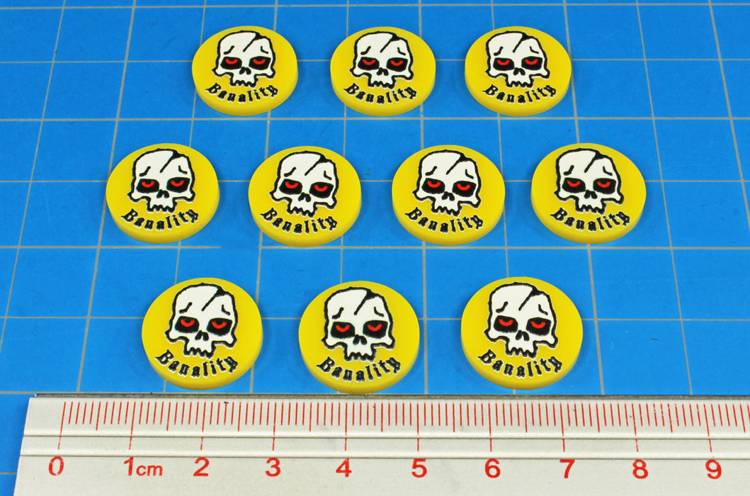 LITKO Premium Printed Banality Tokens set Compatible with Forbidden Psalm Miniatures Game (10)-LITKO Game Accessories