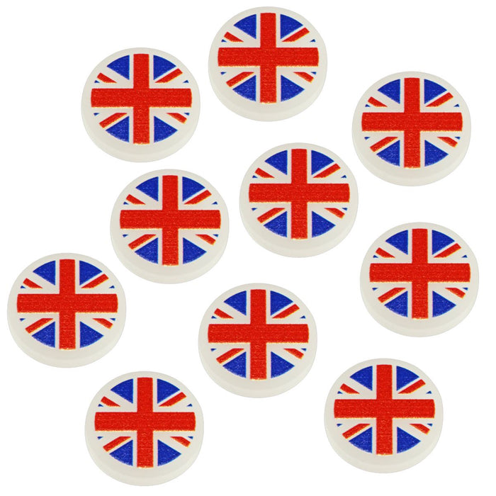 LITKO WWII Winter War United Kingdom Union Jack Tokens (10)-Tokens-LITKO Game Accessories
