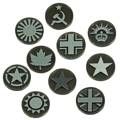 LITKO WWII Night War Token Set (10)-Tokens-LITKO Game Accessories