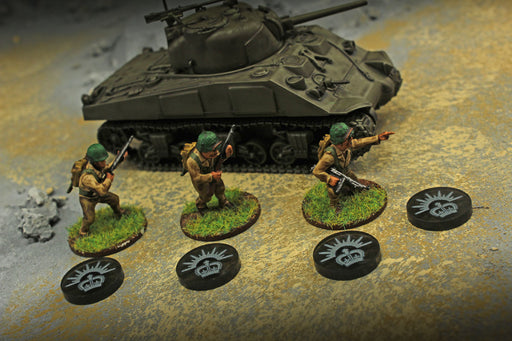 LITKO WWII Night War Faction Australian ANZAC Tokens (10)-Tokens-LITKO Game Accessories