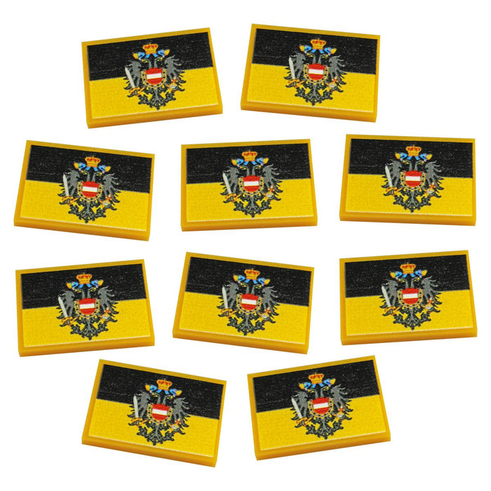 LITKO Premium Printed Napoleonic Era Tokens, Austrian Coat of Arms Flag (10)-Tokens-LITKO Game Accessories