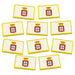 LITKO Premium Printed Napoleonic Era Tokens, Portugal Imperial Shield Flag (10)-Tokens-LITKO Game Accessories