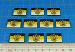 LITKO Premium Printed Napoleonic Era Tokens, Russian Imperial Flag (10)-Tokens-LITKO Game Accessories