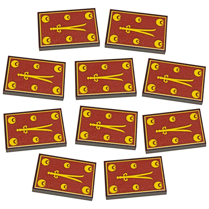 LITKO Premium Printed Napoleonic Era Tokens, Ottoman Empire Flag (10)-Tokens-LITKO Game Accessories