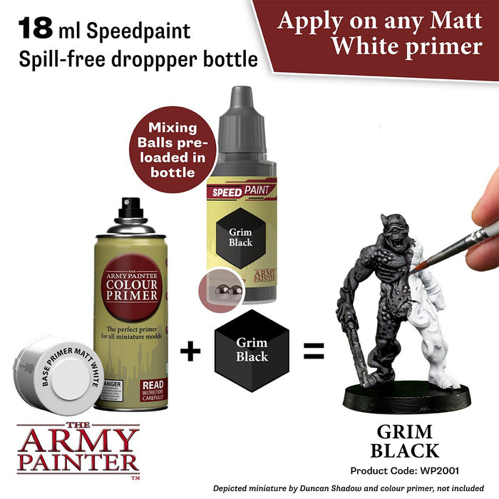 Speedpaint: Grim Black 18ml-Paint and Ink-LITKO Game Accessories